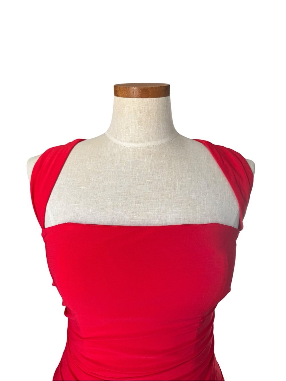 Laundry By Shelli Segal Red Fitted Midi Dress - Picture 3 of 8